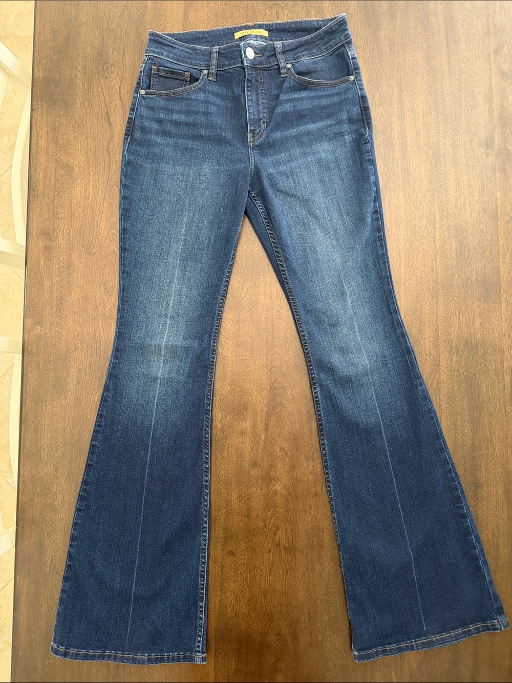 Shyanne Luna High Rise Flare Dark Blue Jeans